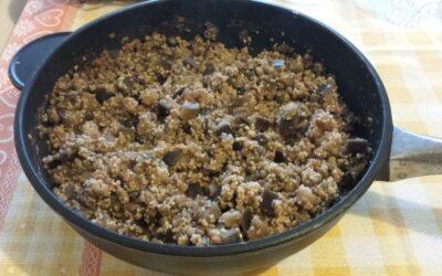 Cous cous con melanzane e lenticchie