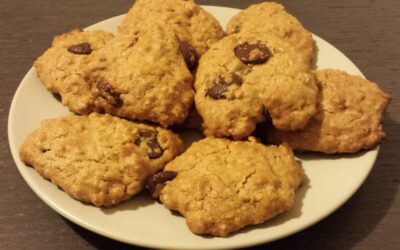 Biscotti con mandorle e cioccolato